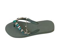 Sandalias Mujer 2025 Sandalias Ortopédicas Mujeres Verano Caminando Mujer Cómodas Plataforma Zapatos Antideslizante Transpirable Bohemia Punta Abierta Sandalia Con Tacón Bloque Y Pies, verde, 40 EU