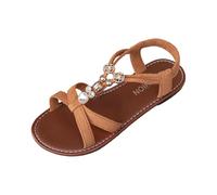 Sandalias Mujer 33 Horas Sandalia Mujer Cuña Sandalias Cuña Verano Bohemias de Cristal para Playa Calzado Informal con Piedras Decorativas Punta Abierta Ideal Verano Zapatos Paseos Urbanos