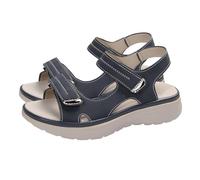Sandalias Mujer 43 Sandalias Mujer Verano Comodas Deportivas de Verano Con de Pez Una Línea Para Caminar Tacon Bajo (Dark Blue,39)