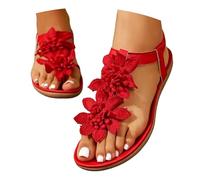 Sandalias Mujer Barefoot Tobilleras Zapatillas Esparto De Cuña Don Algodon Madera Zapatos Cerrados Menorquinas Plataforma Tacón Bajo Sport Comodas Hawaianas Pala Para Andar Cuñas,Red,Rojo,37