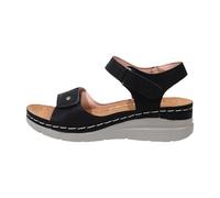 Sandalias Mujer Caminando, Zapatos Verano Abiertos, Desnudos Deporte, Sandalia Randonnee Cuero, Punta Abierta, Bridas Anchas, Cortes Laterales, Suela Gruesa | Verano Playa Vacaciones Ciudad Exterior