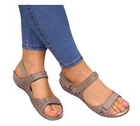 Sandalias Mujer Comodas Oferta Sandalias de Playa Bohemian Zapatillas y Chanclas Chanclas Cómodo y Transpirable Romanas Zapatos Talla Grande Casual RomaHebilla Fondo Plano Informal Elegantes