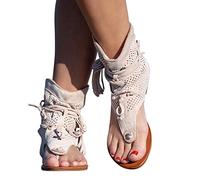 Sandalias Mujer Comodas Vestir Casual RomaHebilla Zapatillas y Chanclas Sandalias de Playa Bohemian Fondo Plano Informal Romanas Zapatos Talla Grande Chanclas Cómodo y Transpirable Elegantes