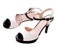 Sandalias Mujer con Tacón Elegancia Zapatos de Tacón Transpirables Sandalias Tacón Bloque Cómodas Dedos Abiertos Sandalias de Playa Tacones Altos Sandalias Casual Zapatos de Verano Antideslizantes