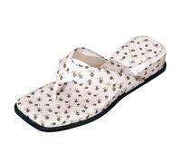 Sandalias Mujer cuña con correa ajustable velcro y bordado floral, plantilla ortopédica con soporte para arco, suela antideslizante cómoda para caminatas urbanas veraniegas
