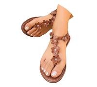 Sandalias Mujer De Plataforma Trekking Don Algodon Menorquinas Barefoot Esparto Piscina Romanas Tacón Bajo Zapatos Cuña Planas Comodas Ibicencas Sport Zapatillas Playa Trabajo,Brown,Marrón,38