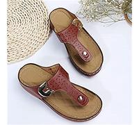 Sandalias Mujer Dressy Summer con Soporte para el Arco Dressy Antideslizante Sandalias cómodas Chanclas Casuales,Marrón,US9/EU41