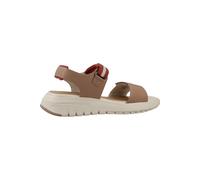 Geox Sandalias Mujer D FLEXTRIDE S – Sandalias de cuña Beige/Brick Talla 37 EU