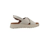 Geox D Xand 2.1s E, Sandalias con Cuña Mujer, Blanco Sucio, 40 EU