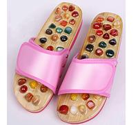 Sandalias Mujer La acupresión masaje zapatillas, sandalias terapéutica de reflexología for los pies del punto de acupuntura masaje Shiatsu Arco alivio del dolor, ajustarse a las mujeres Slide Sandal M