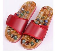 Sandalias Mujer La acupresión masaje zapatillas, sandalias terapéutica de reflexología for los pies del punto de acupuntura masaje Shiatsu Arco alivio del dolor, ajustarse a las mujeres Slide Sandal M