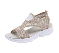 Sandalias Mujer Ortopedicas Verano Verano, Chanclas Mujer, Sandalia Planas, Deportivas Zapatos De Playa Comodos, Senderismo, El Diseño Innovador La Correa Cruzada Añade Profundidad Y Dinamismo.