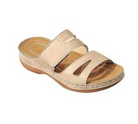 Sandalias Mujer Sandalias de tacón bajo para mujer chanclas informales con punta abierta ideales para playa vacaciones paseos estivales y temporada primaveral (White, 40)