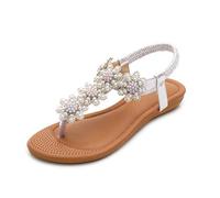 Sandalias Mujer Sandalias Mujer Verano 2019 Sandalias Planas Sandalias de Vestir Playa Chanclas para Mujer Zapatos Sandalias de Punta Abierta Roma Casual Sandalias Fiesta Cómodo Flip Flop vpass