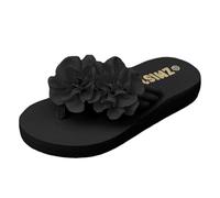Sandalias Mujer Sandalias Piscina Mujer 2025 Verano Elegante Transpirable Zapatillas Al Aire Libre Ligero Zapatos Bajos Correa De Tobillo Casual Antideslizante Playa Cómodo Para Novia, Le Noir, 42 EU