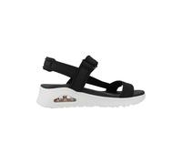 Skechers Cali, Sandalia Mujer,Duraleather Negro, 40 EU