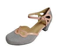 Sandalias Mujer Tacón Sandalias Tacón Mujer Sandalia Verano Cómoda Sandalia Peep Toe Para Vestidos Y Zapatos De Fiesta Punta Abierta Con Correa De Tobillo Grueso Con Tacón Zapatos Verano, A rosa., 38