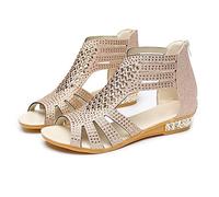 Sandalias Mujer Verano 2023 Romanas Zapatos Talla Grande Casual RomaHebilla Chanclas Cómodo y Transpirable Fondo Plano Informal Zapatillas y Chanclas Sandalias de Playa Bohemian Elegantes