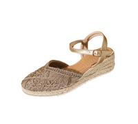 Sandalias Mujer Verano Alpargatas Con Cuñas De Esparto Pala Cerrada Yute Cierre De Hebilla Zapatos Vestir Casual Alpargatas Cuna Baja Con Plataforma Ligera Ideal Para Uso Diario En Primavera Verano