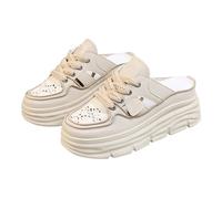 Sandalias Mujer Verano Cómodas Deportivas - Sandalia Mujer Verano con Cuña Zapatillas Ligero Antideslizante Zapatos para Caminar Casual Moda Zapatillas de Trabajo Cerradas Delante Casa Slippers