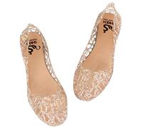 Sandalias Mujer Verano Cómodo de Cristal Malla Zapatos Mujer Verano Planos Flexibles Bailarinas en Jelly Sandalias Confort Chic Sandale Randonnee de Caminar Playa Sandalettes Zapato Abierto Basket, 01