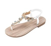 Sandalias Mujer Verano Cómodo Mulas De Cuero Para Mujer Sandalias Moda Punta Abierta Cuña Plataforma Zapatillas Premium Ortopédicas Mujer Ortopédica Verano 2025 Para Ortopédicos Cerrados, blanco, 35