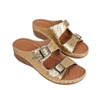 Sandalias Mujer Verano Compenses Chic - Chausson Femme Confort Orthopédique Pantoufles Bout Open Sandales Transpirable Pantoufles à Enfiler Chaussons Interieur Exterieur Chaussures Legere Slippers