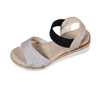 Sandalias Mujer Verano De Cuña Entre Dedo Sandalia Caminar Mujer Cómodo 2026 Sandalia Elegante Y Elegante Sandalias Primavera Verano Casual Desnudo Pies Boca Pescado Claqueta Pie Ancho 35-43, gris, 39