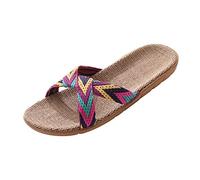 Sandalias Mujer Verano,Mulas Antideslizantes Planas y cómodas para Uso Diario Estilo Informal Moderno Zapatillas Suaves casa Seguras con Suela Estable for Verano per Indoor