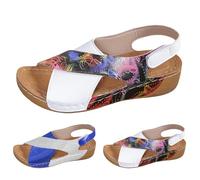 Sandalias Mujer Verano para Mujer OrtopéDicas Sandalias Comodas Antideslizantes Deportivas Zapatos de Playa con Tacón Cuña Zapatillas Trekking Senderismo Sandalia Personas De Mediana Edad y Ancianos