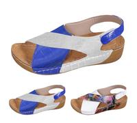 Sandalias Mujer Verano para Mujer OrtopéDicas Sandalias Comodas Antideslizantes Deportivas Zapatos de Playa con Tacón Cuña Zapatillas Trekking Senderismo Sandalia Personas De Mediana Edad y Ancianos