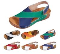 Sandalias Mujer Verano para Mujer OrtopéDicas Sandalias Comodas Antideslizantes Deportivas Zapatos de Playa con Tacón Cuña Zapatillas Trekking Senderismo Sandalia Personas De Mediana Edad y Ancianos