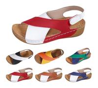 Sandalias Mujer Verano para Mujer OrtopéDicas Sandalias Comodas Antideslizantes Deportivas Zapatos de Playa con Tacón Cuña Zapatillas Trekking Senderismo Sandalia Personas De Mediana Edad y Ancianos