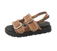 Sandalias Mujer Verano Planas | Doble Hebilla Ajustable Dorada | Suela de Corcho Memory Foam | Piel Sintética Muy Cómodas Camel Mules Sandalia Planas Pala Tipo Birkenstock Cómodas Mujer