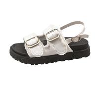 Sandalias Mujer Verano Planas | Doble Hebilla Ajustable Dorada | Suela de Corcho Memory Foam | Piel Sintética Muy Cómodas Camel Mules Sandalia Planas Pala Tipo Birkenstock Cómodas Mujer