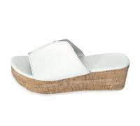 Sandalias Mujer Verano Playa Chanclas Pala Zapatillas de Mujer de Verano Color Liso A La con Punta Abierta Tacón Cuña Y Pez Informales Sandalias Negras Ortopedicas Corregir (White 39)