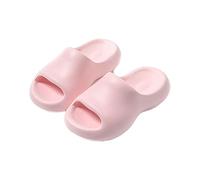 Sandalias Mujer Verano Playa Chanclas Para Zapatillas de Casa Para Hombre de Gruesa Una Sola Palabra El Tiempo El Exterior Modelos Sandalias Mujer Verano Doradas (Pink 36)