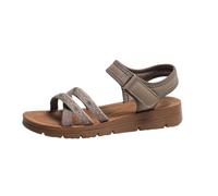 Sandalias Mujer Verano Sandalias cómodas de blanda para uso diario exteriores informales planas transpirables duraderas mujer (Khaki, 38)