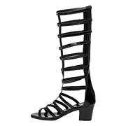 Sandalias Mujer Verano Sandalias Mujer Tacón Pescado Boca Chunky Tacón Con Correa De Tobillo Zapatos Verano Con Cordones De Tobillo Con Tacón Abierto Confort Peep Toe Sandale, Le Noir A, 37 EU