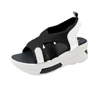 Sandalias Mujer Verano Sandalias Mujer Verano Cómodas Mulas De Cuero Vintage, Plataforma, Cuentos, Zapatillas Ortopédicas Prima, Zapatillas De Playa De Verano Talla Sandalia Pequeño Tacón, Le Noir, 38