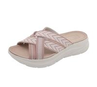 Sandalias Mujer Verano Sandalias Mujer Verano Cómodas Mulas De Cuero Vintage, Plataforma, Cuentos, Zapatillas Ortopédicas Prima, Zapatillas De Playa De Verano Talla Mujer Tacón, rojo, 38 EU