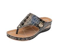 Sandalias Mujer Verano,Sandalias Negras cuña,Women's Fashion Casual Summer Style Solid Color Fish Mouth Thick Bottom Slippers Pantuflas Niña (Black, 43)