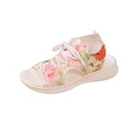 Sandalias Mujer Verano Schulterfreies Sandalias Planas Mujer Hebilla Montaña Sandals Ortopedicas Caminar Zapatos Goma Confort Chanclas Delicados Boho Vêtements Chic 2026 2#Rosa Fuerte 37
