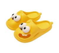 Sandalias Mujer Verano Zapatillas de lengua con diseño de perro con ojos grandes, zapatillas de Eva con cabeza de paquete de animados divertidos para perros con ojos grandes en 3D E-01