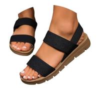 Sandalias Mujer Verano Zapatos Confort Comodos Sandalia Negra Cuña Barefoot Zapato De Vestir Plataforma Mayorquinas Comodas Blanca Cómodas Deportivas Piel Planas Calzado Tacón Bajo Y Estable 40