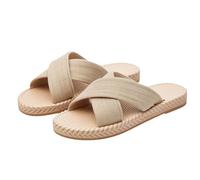 Sandalias Mujer Zapatillas De Fondo Plano Para Mujeres, líneas simétricas y armoniosas que otorgan un equilibrio visual perfecto a todo el diseño completo de este calzado femenino veraniego 1