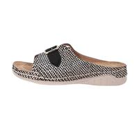 Sandalias Mujer Zapatillas Estar Por Casa Verano Pantuflas de Verano Para Mujer Gruesas Con Borde de Pez Talla Grande Con Anchas Informales Para Sandalias Negras Planas (Khaki 40)