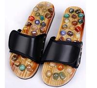 Sandalias Mujer Zapatos acupresión masajeador de pies de piedra de jade punto de acupuntura masaje de reflexología de los deslizadores de las sandalias, zapatos de masaje, for cuidado de los pies Slid