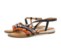 Sandalias Multicolor de Tiras con Piedras Multicolor para Mujer Legazpia