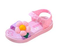 Sandalias Niña Chanclas niños con Luces fondo plano punta semiabierta moda de playa Piscina y Uso Diario